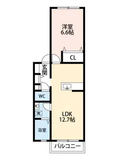 グローリー筑紫野【2階】の間取り