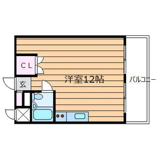 大阪府吹田市川岸町【マンション】の間取り