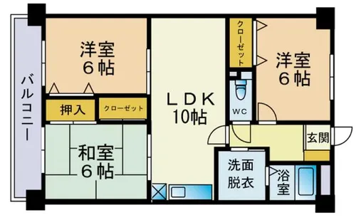 プレスト筒井【305号室】の間取り
