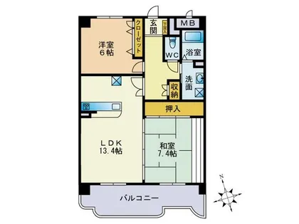ラメイユール【1階】の間取り