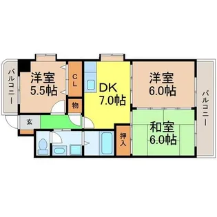 愛知県名古屋市中村区名駅南5丁目【マンション】の間取り