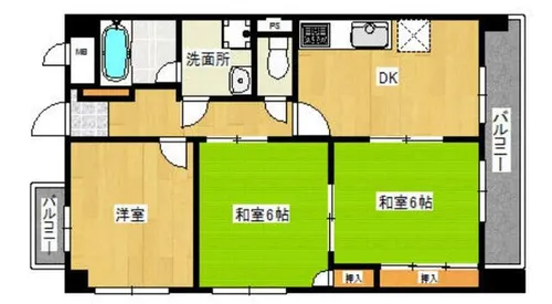 福岡県福岡市中央区大名1丁目【マンション】の間取り