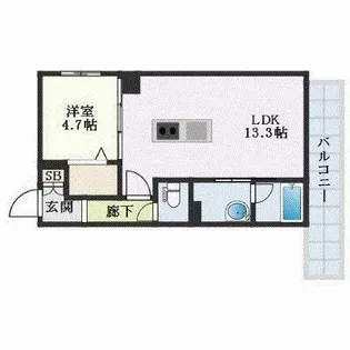 シャーメゾン吉塚211【2階】の間取り