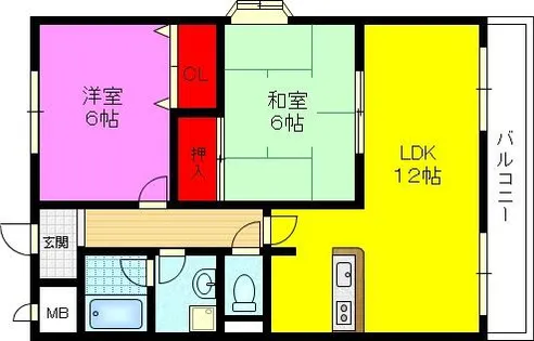 グランドール福川II【7階】の間取り