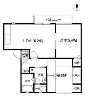 バリュージュ保田【2階】の間取り