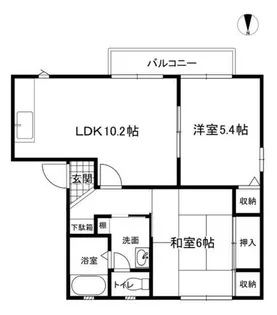 バリュージュ保田【2階】の間取り