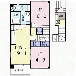 サンリット【2階】の間取り
