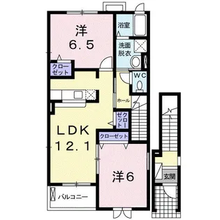 エレガンテヴィラ Ⅰ【2階】の間取り