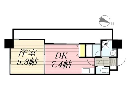 リード中央町【0809号室】の間取り