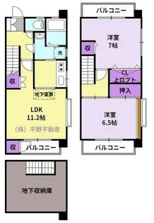 サンモール【1階】の間取り