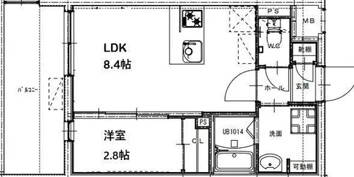 RESIDENCE花畑【10階】の間取り
