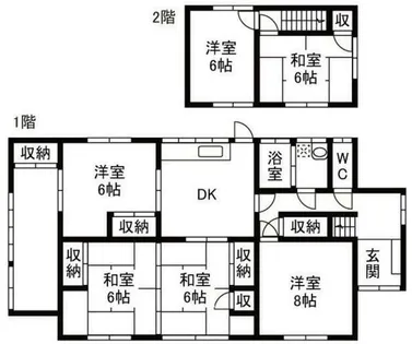 福岡県久留米市安武町住吉【一戸建】の間取り