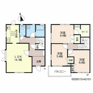 サンクチュアリー久留米I【1階】の間取り