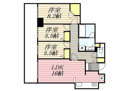 ザ・ライオンズ久留米ウェリスタワー【0404号室】の間取り