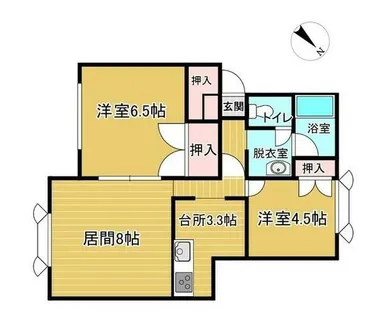 ハイツリヨ発寒【2階】の間取り