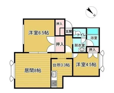 ハイツリヨ発寒【202号室】の間取り