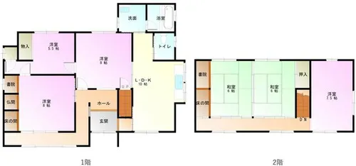 兵庫県豊岡市中陰【一戸建】の間取り
