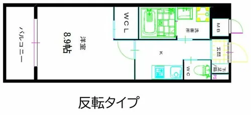 福岡県北九州市小倉北区鍛冶町2丁目【マンション】の間取り