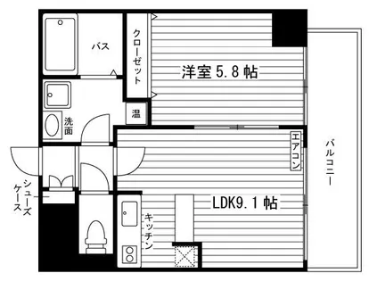 ルラシオン北7条【1102号室】の間取り