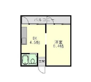 ヒルハイツA棟【104号室】の間取り