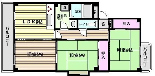 兵庫県神戸市東灘区御影2丁目【マンション】の間取り