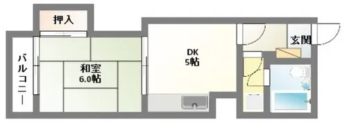 スコーレ赤坂【2階】の間取り