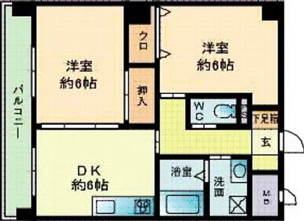 ゼルコバⅡ【2階】の間取り