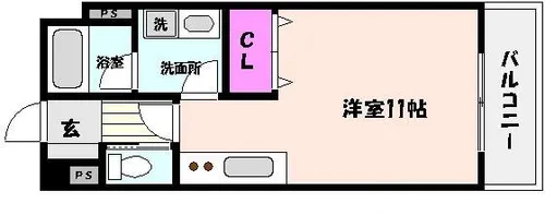 兵庫県神戸市東灘区住吉宮町3丁目【マンション】の間取り