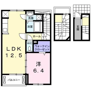 フロムワン【304号室】の間取り