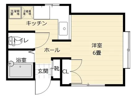 WEST-Ⅲ【1F号室】の間取り