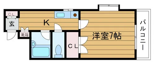 大阪府吹田市天道町【マンション】の間取り