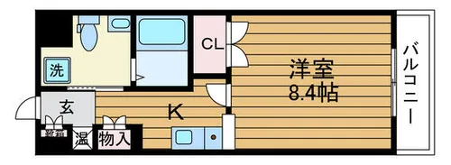 大阪府吹田市岸部南1丁目【マンション】の間取り