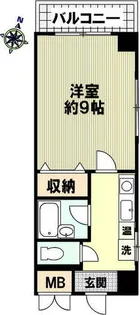 グランドハイツ上筒井【403号室】の間取り