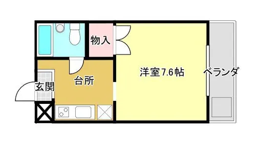 スチューデントハイツネム【2A号室】の間取り