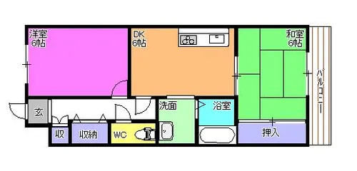 グランドハイツ東加古川【3階】の間取り