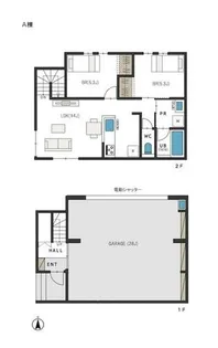 愛知県尾張旭市旭ケ丘町山の手【一戸建】の間取り