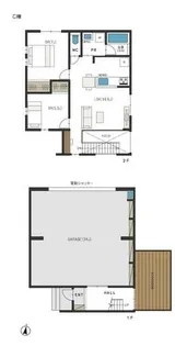 愛知県尾張旭市旭ケ丘町山の手【一戸建】の間取り