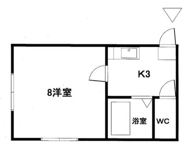 ヴィエンテ馬場山【203号室】の間取り