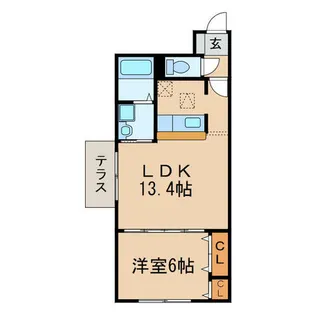 愛知県春日井市大手町【アパート】の間取り