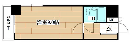 福岡県北九州市小倉北区吉野町【マンション】の間取り