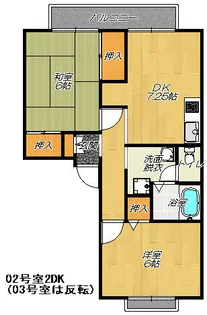 トゥインクルB棟【2階】の間取り
