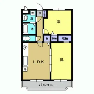 兵庫県丹波篠山市吹新【アパート】の間取り