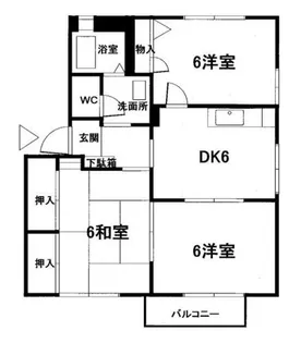 ツインコートディアスB棟【201号室】の間取り