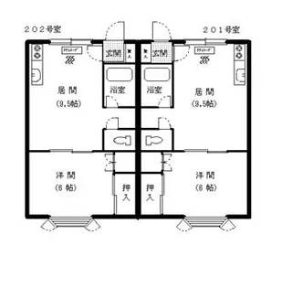 コーポラスバリュー【2階】の間取り
