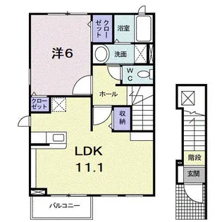 アルバローザ【2階】の間取り