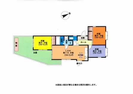 ビラユニオン鈴蘭台【1階】の間取り