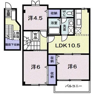 フロレスタ Ⅰ【2階】の間取り