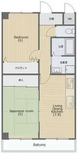 なつみ館【305号室】の間取り