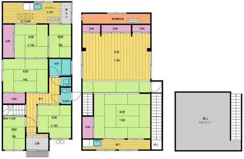 和歌山県和歌山市島橋南ノ丁【一戸建】の間取り