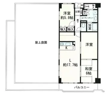 ロイヤルハイツ白川台【10階】の間取り